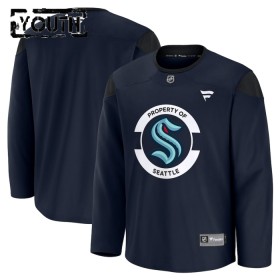 Seattle Kraken Dresy Personalizované Fanatics Team Practice 2024-25 Navy - Dětské